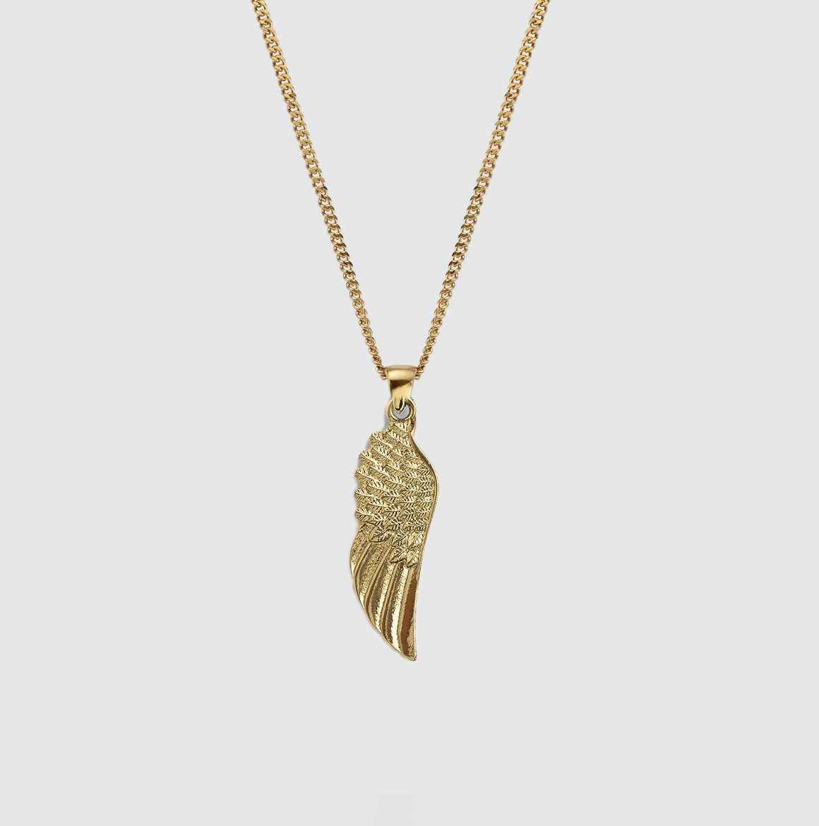 54 FLORAL WING FEATHER PENDANT NECKLACE CHAIN