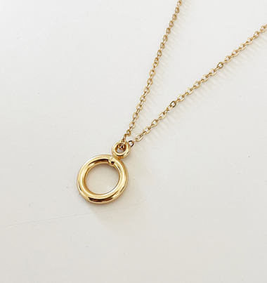 54 FLORAL TOGGLE CHARM NECKLACE CHAIN - GOLD