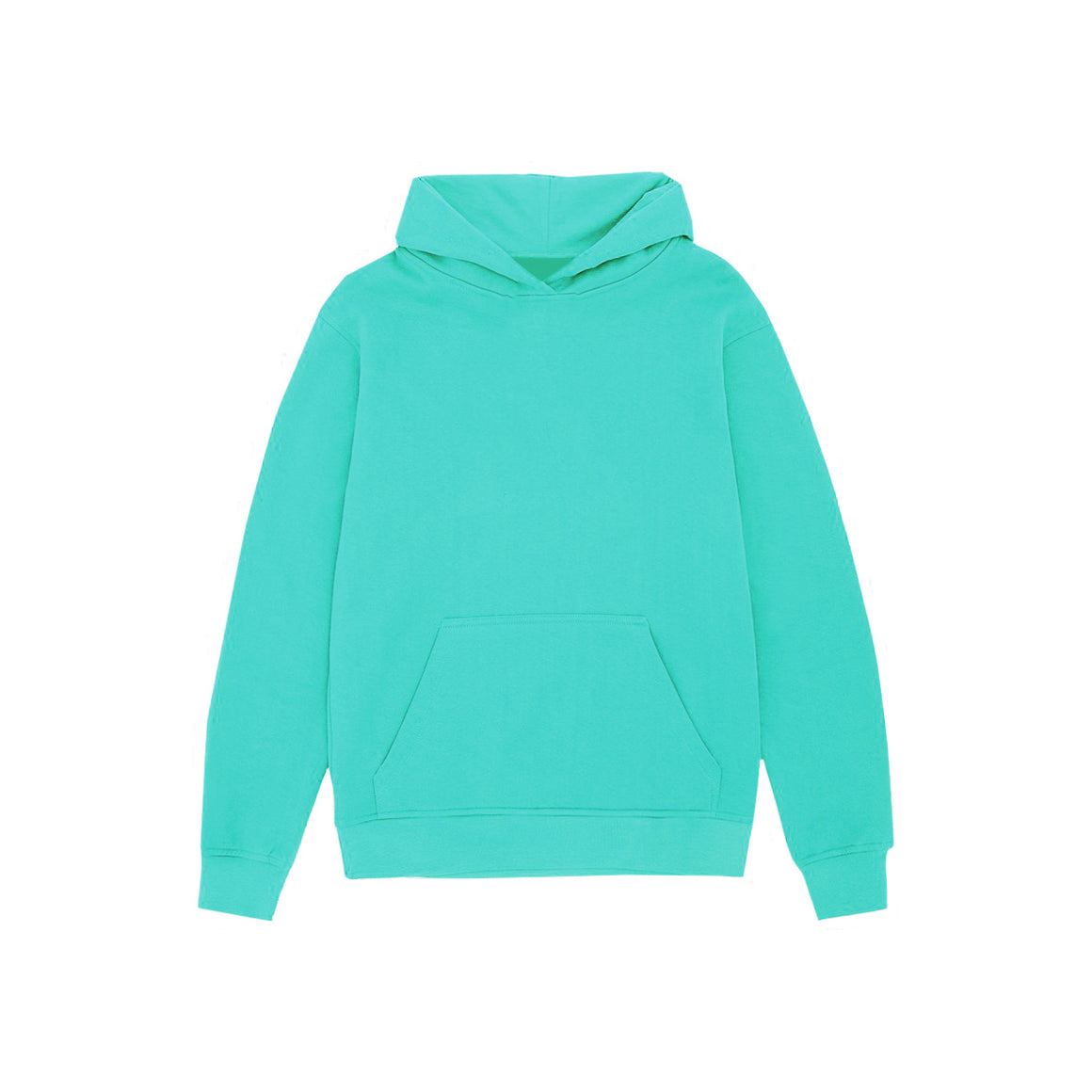 54 FLORAL PREMIUM PULLOVER HOODY - TURQUOISE BLUE