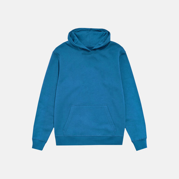 54 FLORAL PREMIUM PULLOVER HOODY - TEAL BLUE