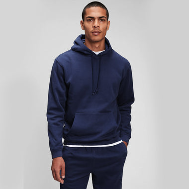 54 FLORAL PREMIUM PULLOVER HOODY - DENIM NAVY BLUE