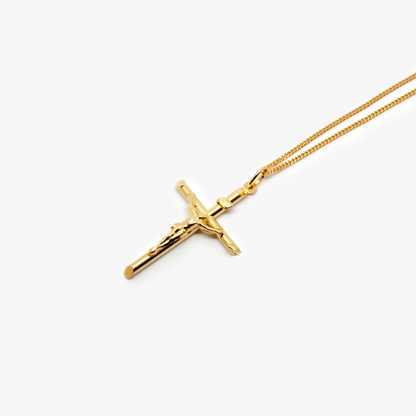 54 FLORAL CRUCIFIX CROSS PENDANT NECKLACE CHAIN