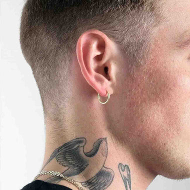 54 FLORAL 20mm HOOP EARRING