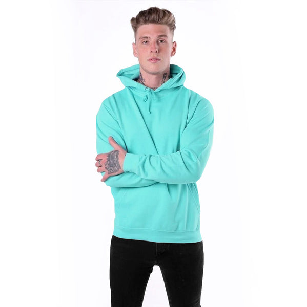 54 FLORAL PREMIUM PULLOVER HOODY - TURQUOISE BLUE