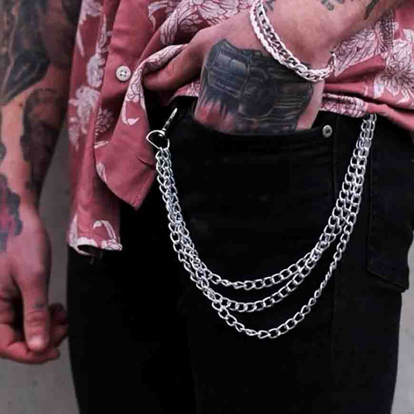 54 FLORAL 20mm TRACE OVAL TROUSER KEY ACCESSORY JEAN CHAIN