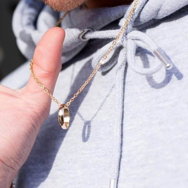 54 FLORAL RING PENDANT NECKLACE CHAIN