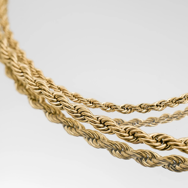 54 FLORAL 6mm SNAKE ROPE NECKLACE CHAIN