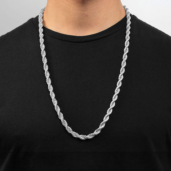 54 FLORAL 10mm SNAKE ROPE NECKLACE CHAIN