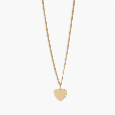 54 FLORAL HEART LOVE PENDANT NECKLACE CHAIN - GOLD