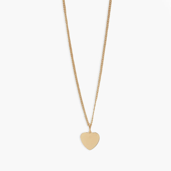 54 FLORAL HEART LOVE PENDANT NECKLACE CHAIN - GOLD