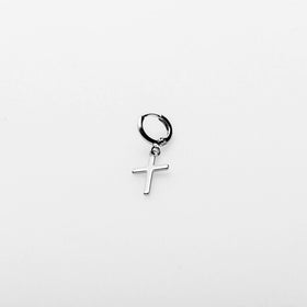 KEENA HANGING CROSS EARRING | SILVER EARRINGS Urban Clothing from 54 Floral Clothing